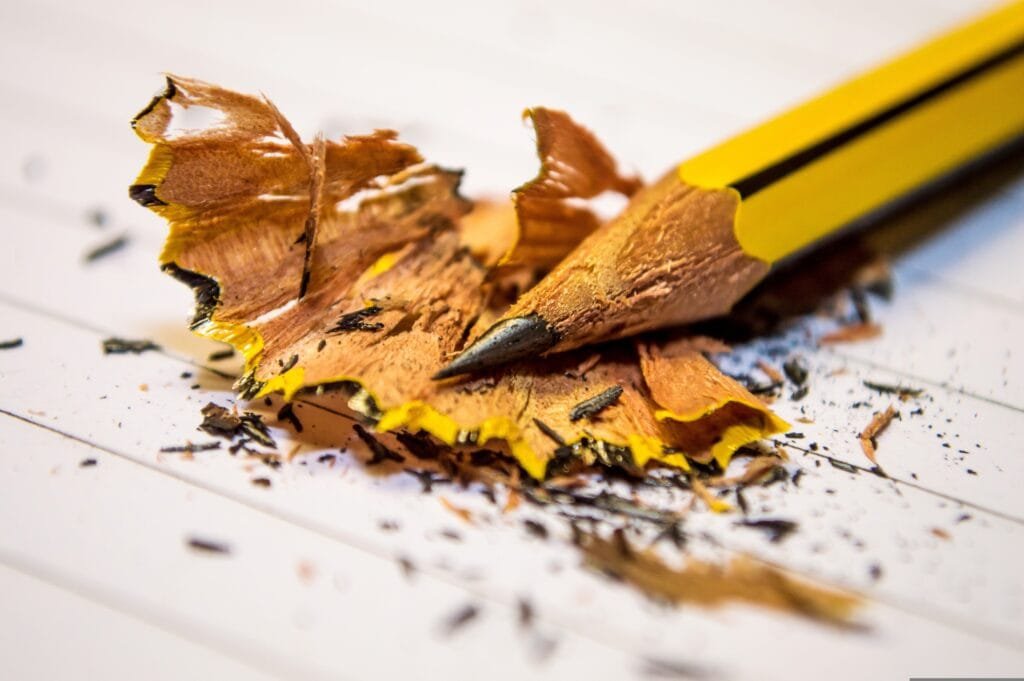 close up image of a pencil